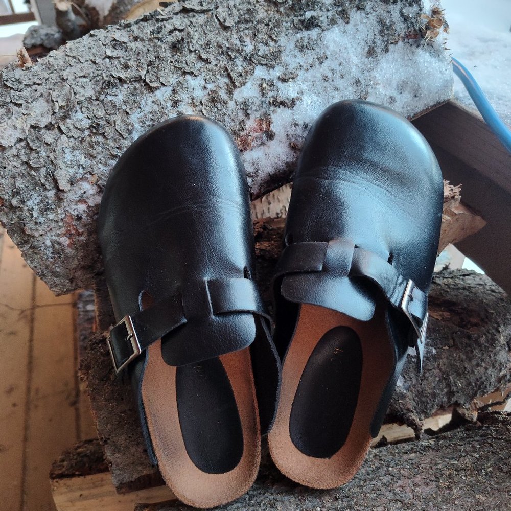 JW ANDERSON Black Leather Mules